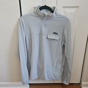 Columbia Gray Quarter-Zip Fleece Jacket